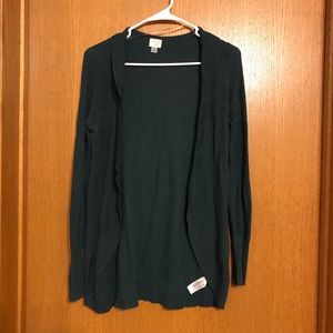 3/$8 Emerald Green Cardigan Small